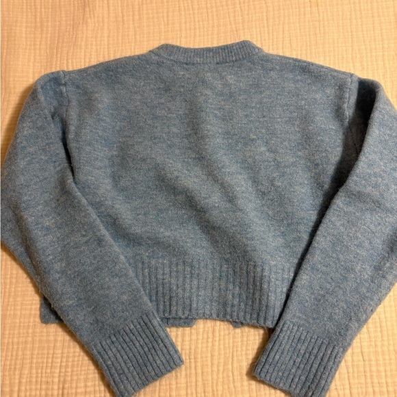 Zara Soft Blue Women's Cardigan - Picture 2 of 4
